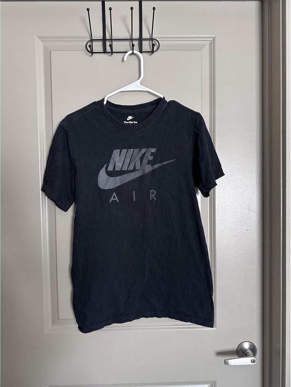 Nike Air Black Men's Graphic Logo Cotton Short Sleeve T-Shirt Size Small